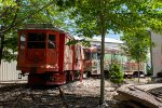 MBTA 5159 and 3332 enjoy retirement at the the Seashore Trolley Museum